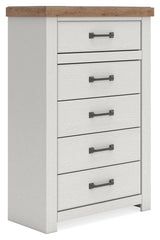 Savonport in White/Brown from Ashley - Luna Furniture