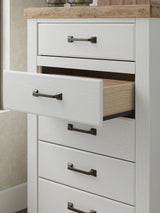 Savonport in White/Brown from Ashley - Luna Furniture