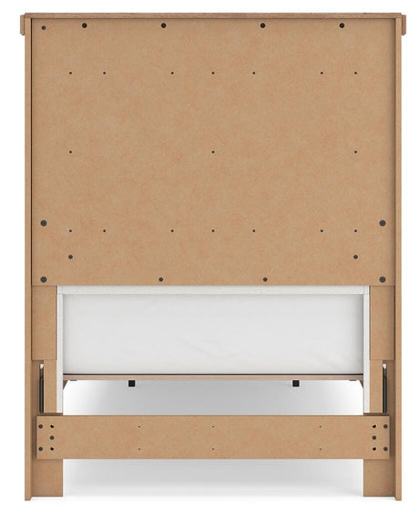 Savonport White/Brown Twin Panel Storage Bed from Ashley - Luna Furniture