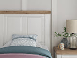 Savonport White/Brown Twin Panel Storage Bed from Ashley - Luna Furniture