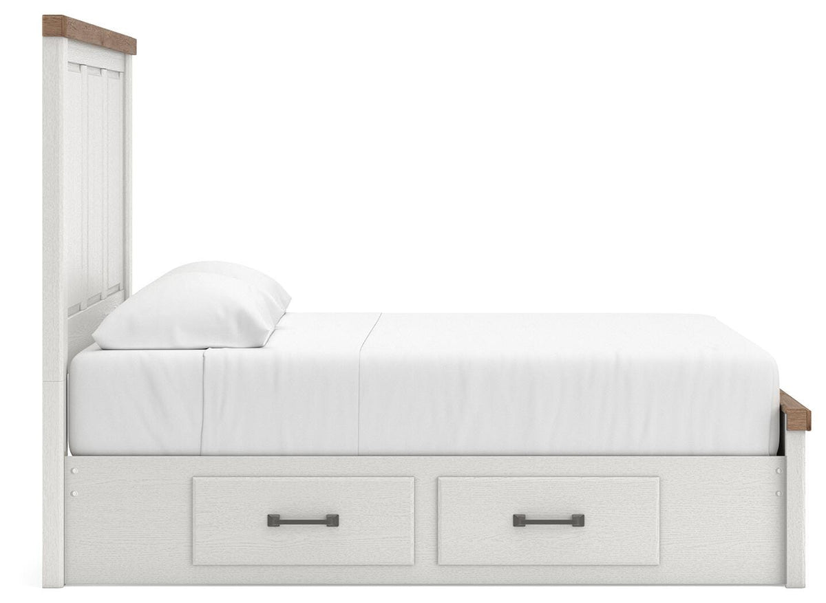 Savonport in White/Brown from Ashley - Luna Furniture