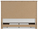 Savonport White/Brown King Panel Storage Bed from Ashley - Luna Furniture