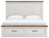 Savonport in White/Brown from Ashley - Luna Furniture