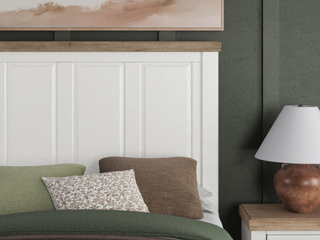 Savonport White/Brown Full Panel Storage Bed from Ashley - Luna Furniture