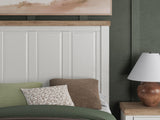 Savonport White/Brown Full Panel Bed from Ashley - Luna Furniture