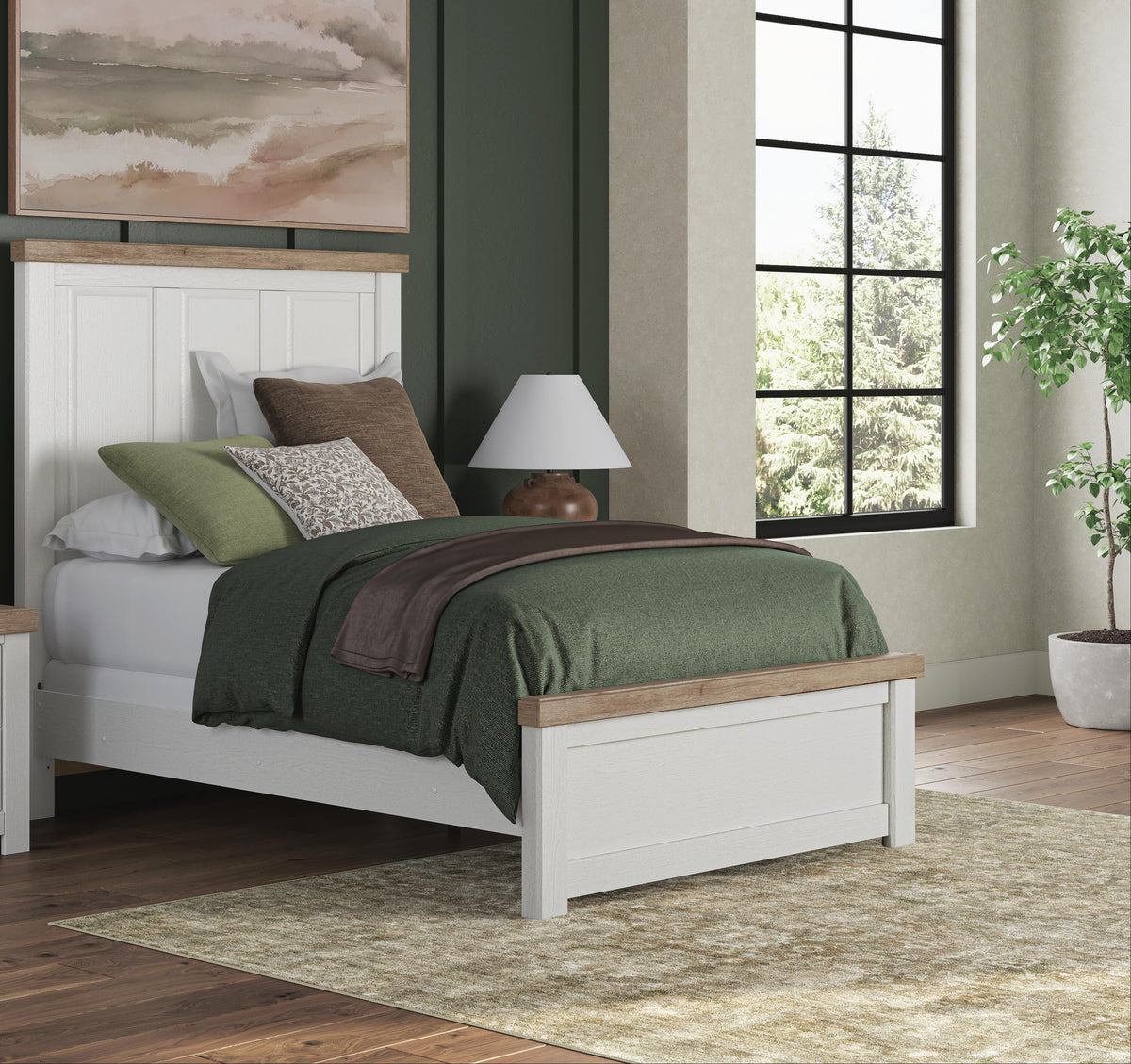 Savonport in White/Brown from Ashley - Luna Furniture