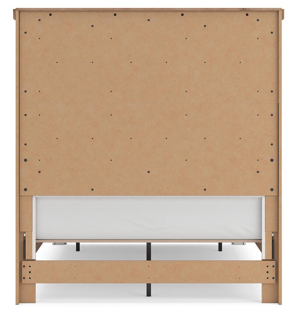 Savonport White/Brown Full Panel Storage Bed from Ashley - Luna Furniture