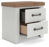 Savonport in White/Brown from Ashley - Luna Furniture