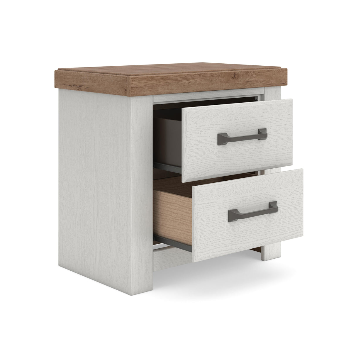 Savonport White/Brown King Panel Bed, Dresser and Nightstand from Ashley - Luna Furniture