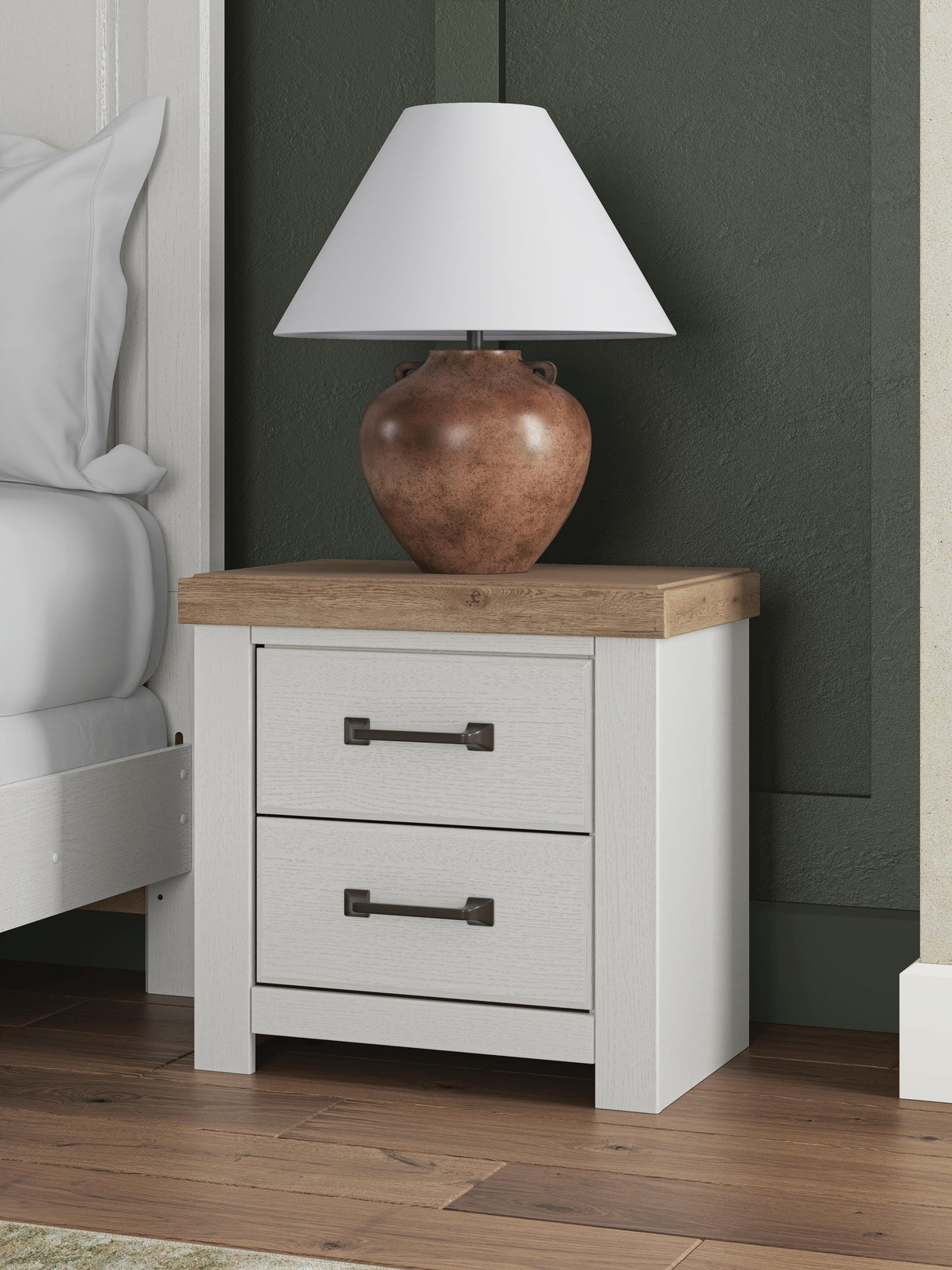 Savonport in White/Brown from Ashley - Luna Furniture