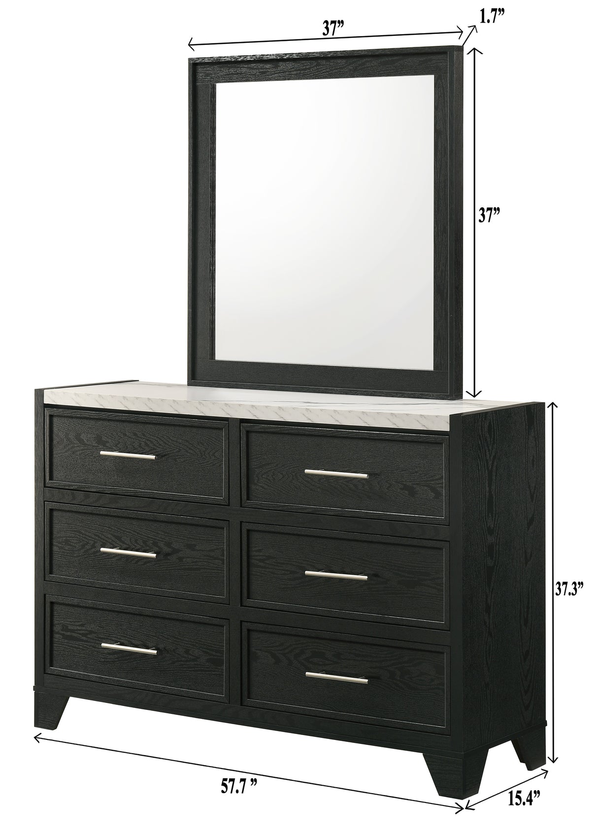 Lamar Black Bedroom Set from Crown Mark - Luna Furniture