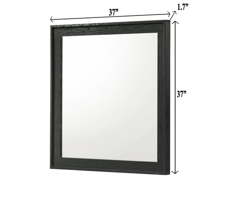 Lamar Black Bedroom Mirror (Mirror Only) from Crown Mark - Luna Furniture