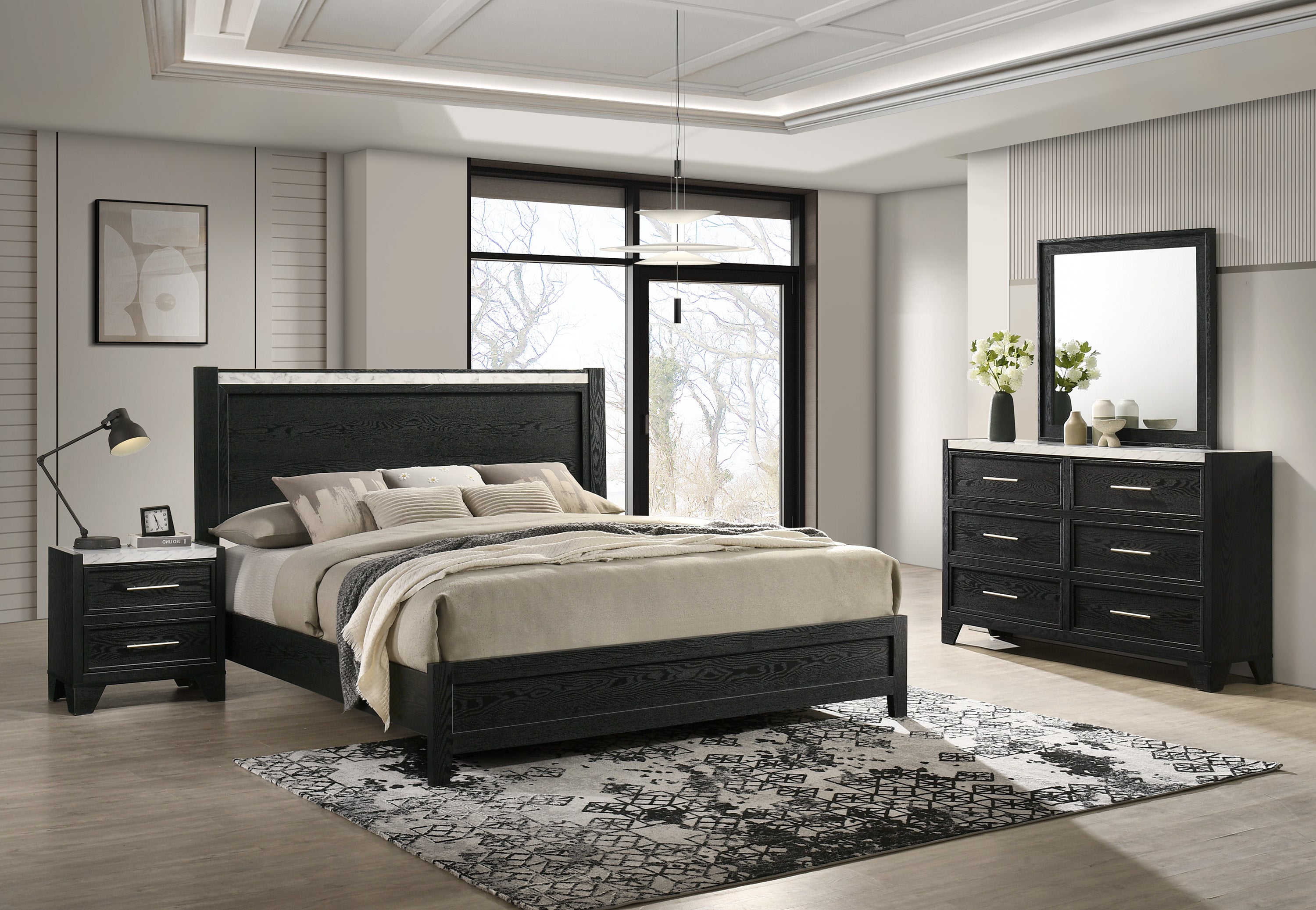 Lamar Black Bedroom Set – Luna Furniture