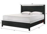 Lamar Black Queen Bed from Crown Mark - Luna Furniture