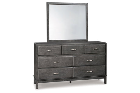 Caitbrook Gray Dresser and Mirror from Ashley - Luna Furniture