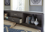 Caitbrook Gray Queen Bookcase Storage Platform Bed from Ashley - Luna Furniture