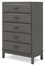 Mazing Gray Chest of Drawers from Ashley - Luna Furniture
