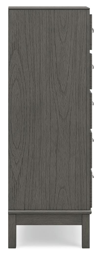 Mazing Gray Chest of Drawers from Ashley - Luna Furniture