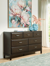 Vanmore Dark Brown Dresser from Ashley - Luna Furniture