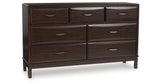 Vanmore Dark Brown Dresser from Ashley - Luna Furniture