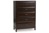 Vanmore Dark Brown Chest of Drawers from Ashley - Luna Furniture