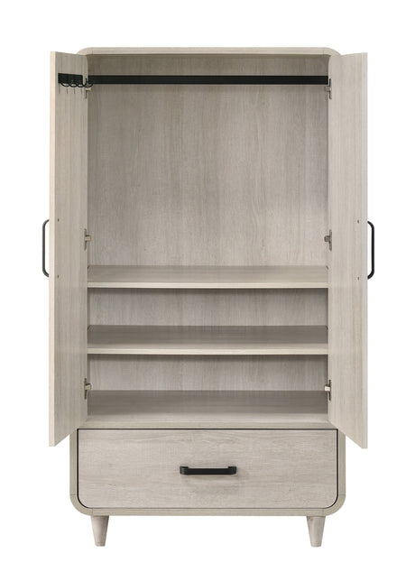 Nyomi White Armoire from Crown Mark - Luna Furniture