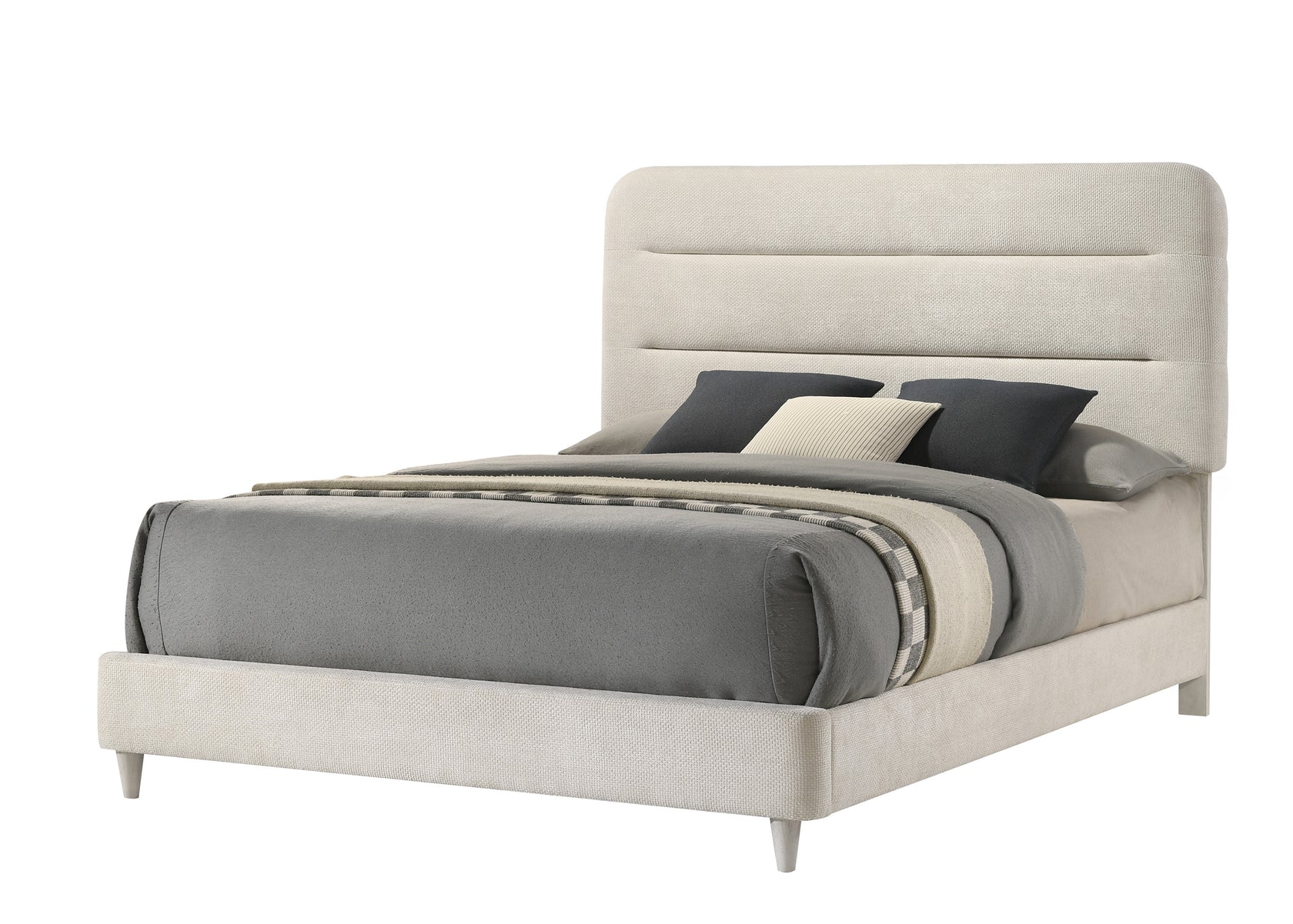 Nyomi White King Bed from Crown Mark - Luna Furniture