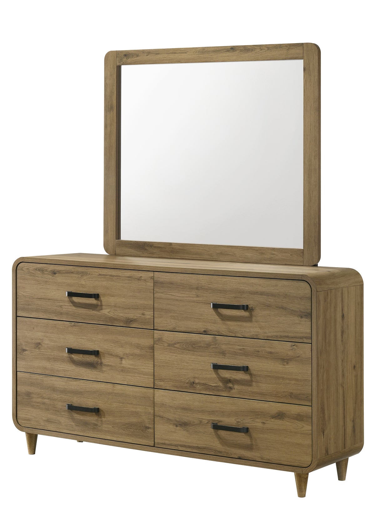 Nyomi White/Brown Upholstered Bedroom Set from Crown Mark - Luna Furniture
