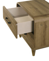 Nyomi Light Brown Panel Bedroom Set from Crown Mark - Luna Furniture