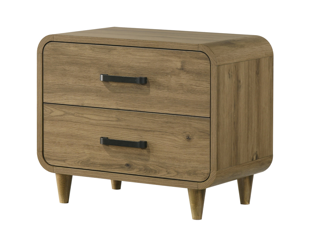 Nyomi White/Brown Upholstered Bedroom Set from Crown Mark - Luna Furniture