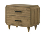 Nyomi White/Brown Upholstered Bedroom Set from Crown Mark - Luna Furniture