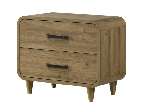 Nyomi White/Brown Upholstered Bedroom Set from Crown Mark - Luna Furniture