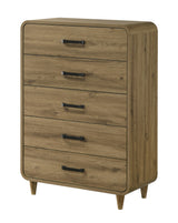 Nyomi Light Brown Panel Bedroom Set from Crown Mark - Luna Furniture