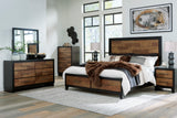Kraeburn Brown/Black Storage Panel Bedroom Set from Ashley - Luna Furniture