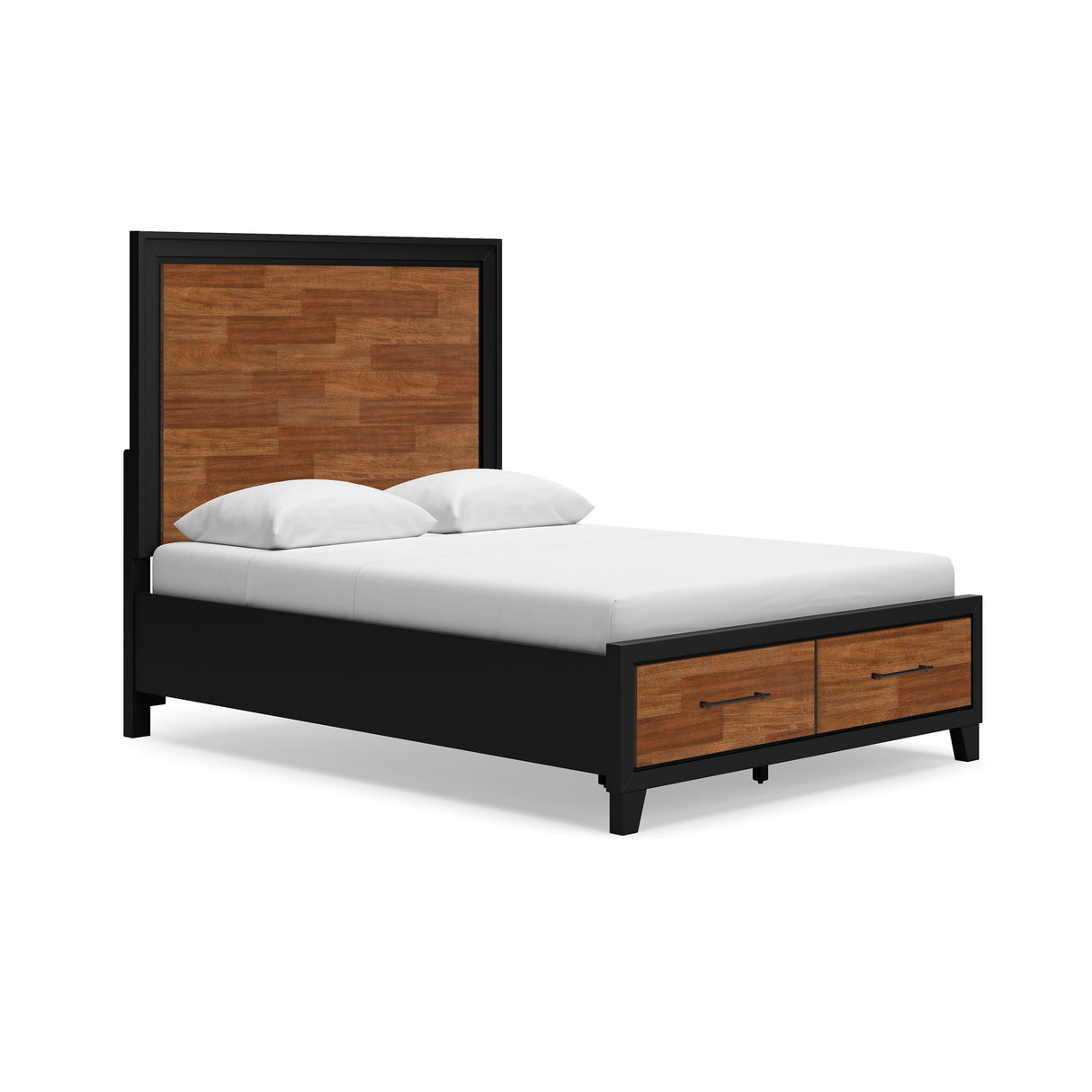 Kraeburn Brown/Black Storage Panel Bedroom Set from Ashley - Luna Furniture