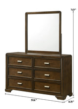 Coffield Brown Dresser Mirror
