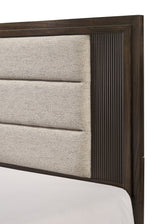 Carlton Brown Upholstered Panel Bedroom Set from Crown Mark - Luna Furniture