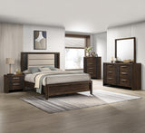 Carlton Brown Queen Panel Bed from Crown Mark - Luna Furniture