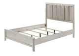 Carlton White Mist Upholstered Queen Bed from Crown Mark - Luna Furniture