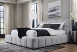 Grendusk Light Gray Queen Upholstered Bed from Ashley - Luna Furniture