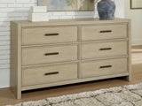 Calmoro Gray King Bookcase Bed with Mirrored Dresser from Ashley - Luna Furniture