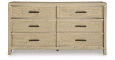 Calmoro Gray King Bookcase Bed with Mirrored Dresser from Ashley Furniture - Luna Furniture