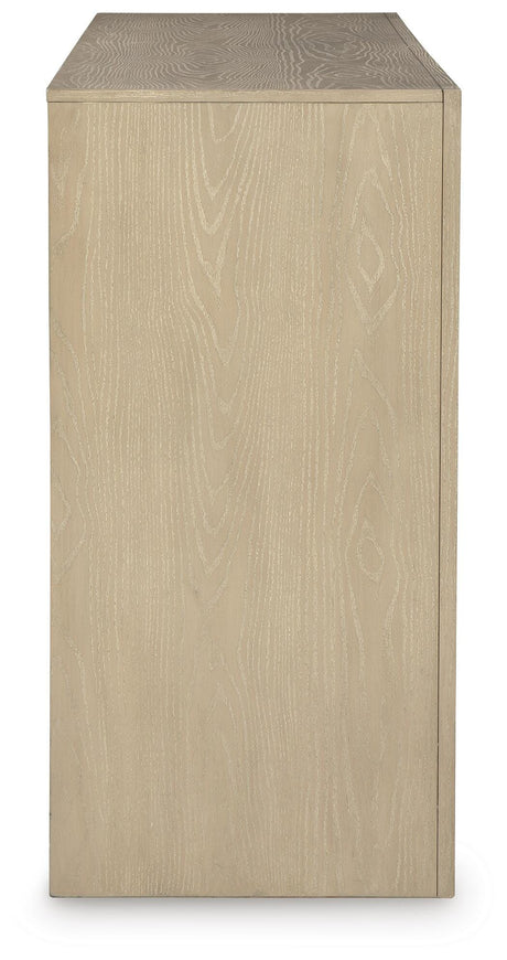 Calmoro Gray King Bookcase Bed with Mirrored Dresser from Ashley - Luna Furniture
