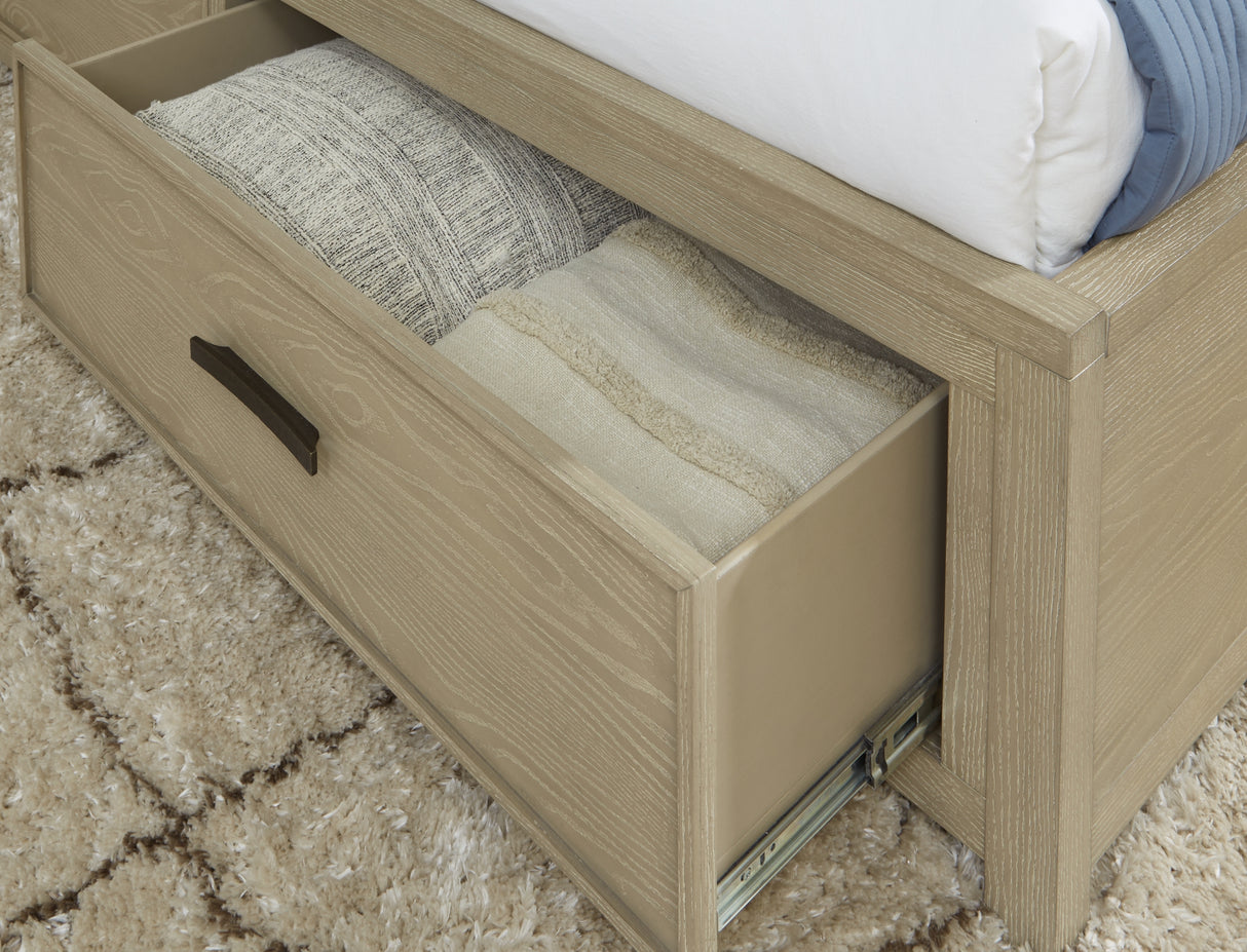 Calmoro Gray Bookcase Storage Panel Bedroom Set from Ashley Furniture - Luna Furniture
