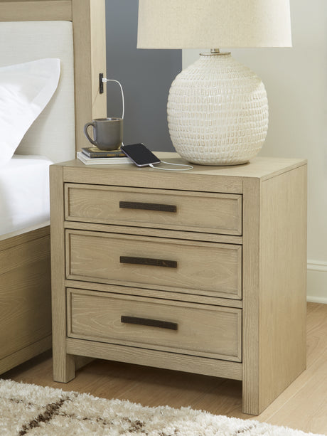 Calmoro Gray Nightstand from Ashley Furniture - Luna Furniture