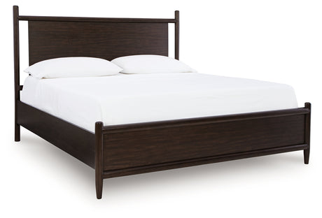 Dantenton Merlot California King Panel Bed from Ashley - Luna Furniture