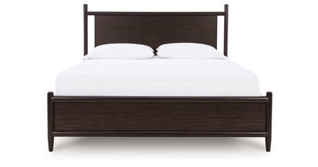 Dantenton Merlot California King Panel Bed from Ashley Furniture - Luna Furniture