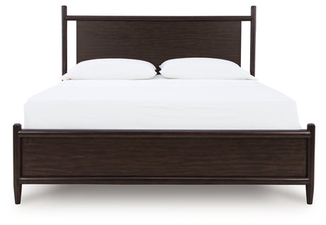 Dantenton Merlot Queen Panel Bed from Ashley Furniture - Luna Furniture