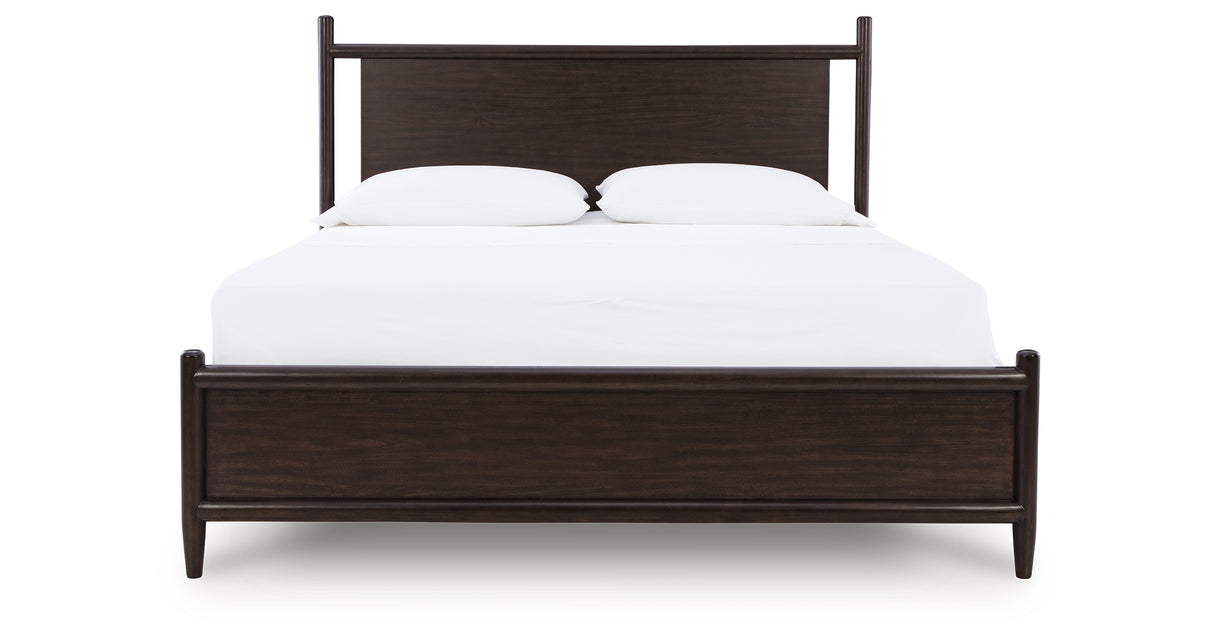 Dantenton Merlot Queen Panel Bed from Ashley - Luna Furniture