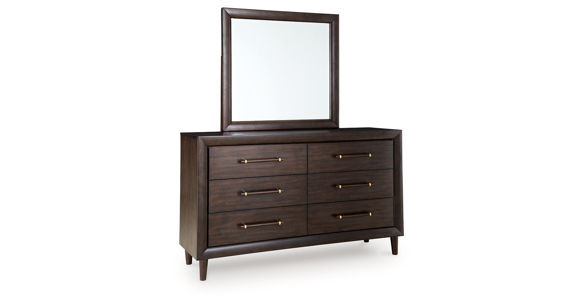 Ashley Dantenton Merlot Dresser and Mirror – Luna Furniture